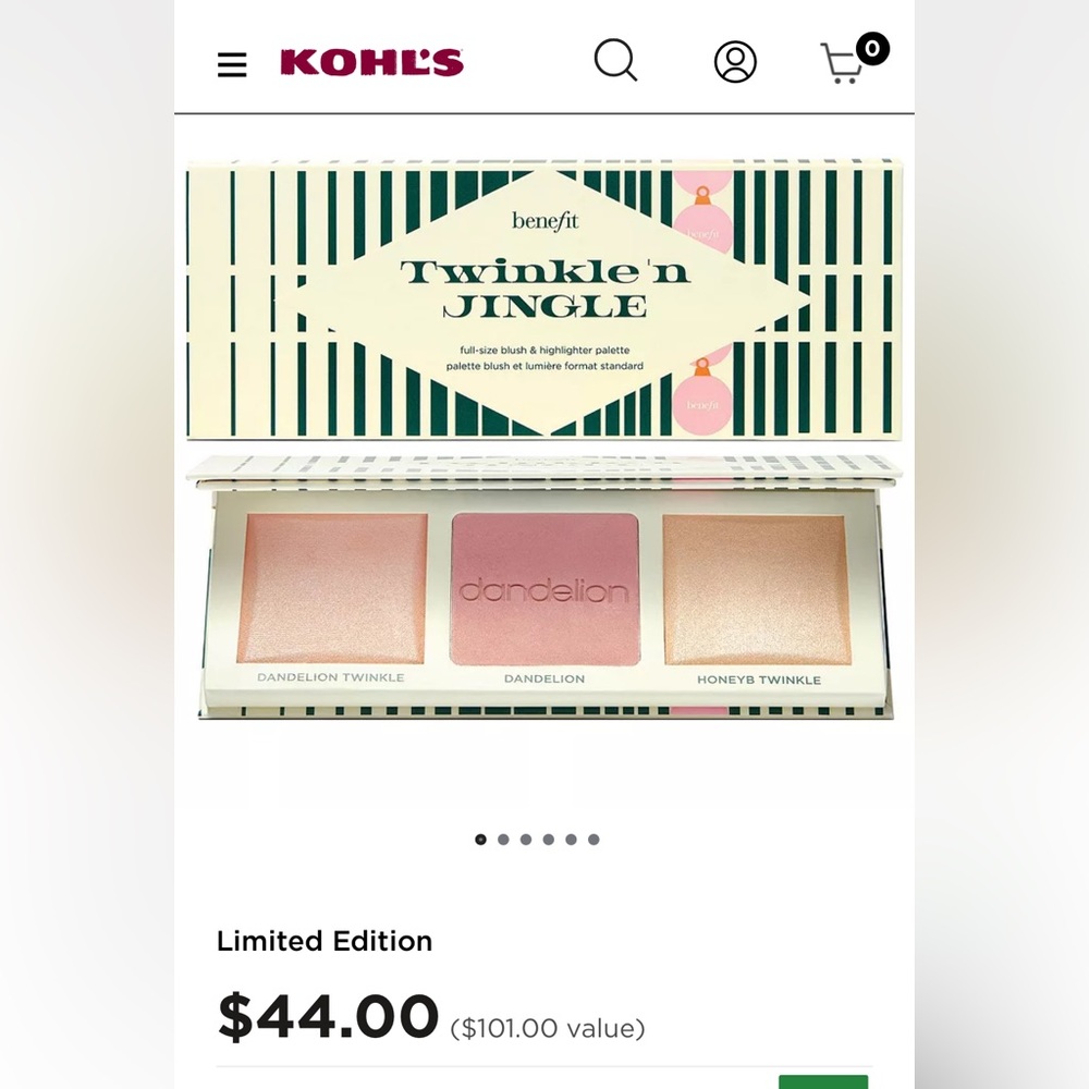 Benefit Twinkle’n Jingle blush palette